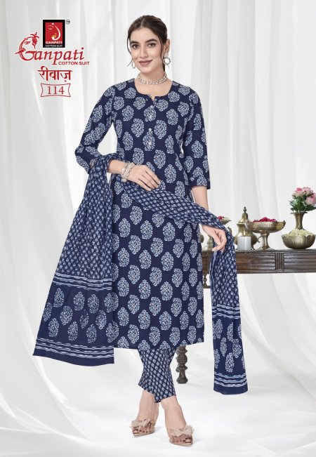 riwaz Vol 2 By Ganpati Cotton Printed Dress Material